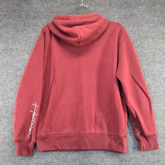 Hollister Californa Men's Pullover Hoodie Red Size Small Must Have Collection - Picture 2 of 16